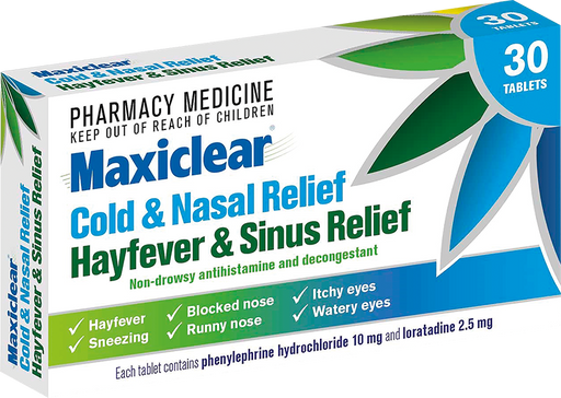 MAXICLEAR Cold & Nasal Hay Fever &Sinus 30s