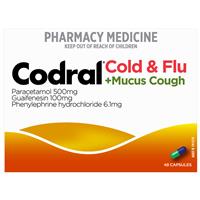 CODRAL Cold&Flu +Mucus Cough Cap 48s