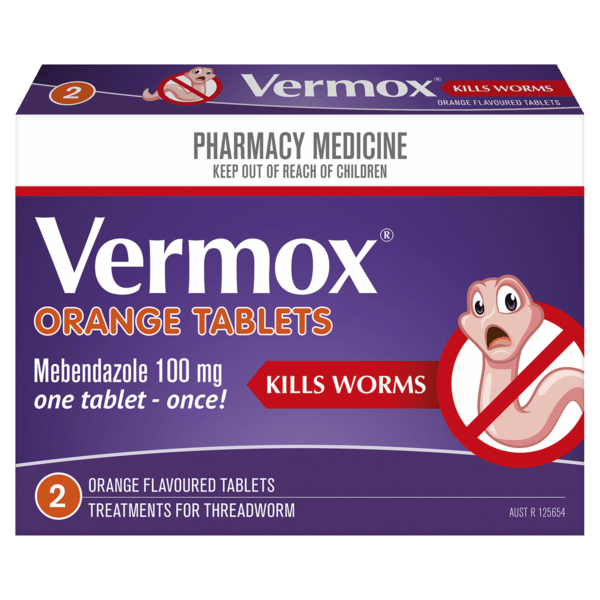 VERMOX Tablets 100mg 2s