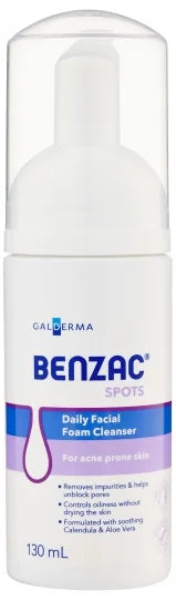 BENZAC Daily Facial Foam Cleanser 130ml
