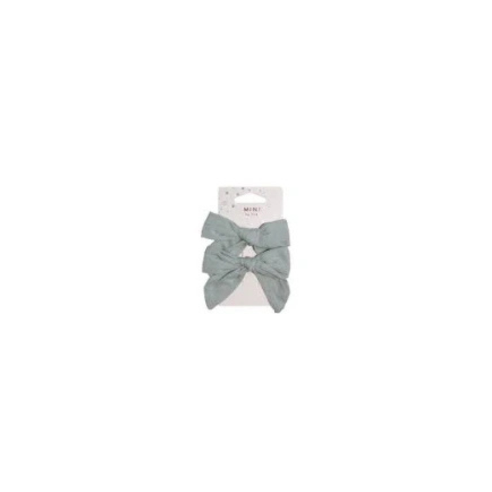 MAE 40-3120 Alligator Clip Bow Green 2pk