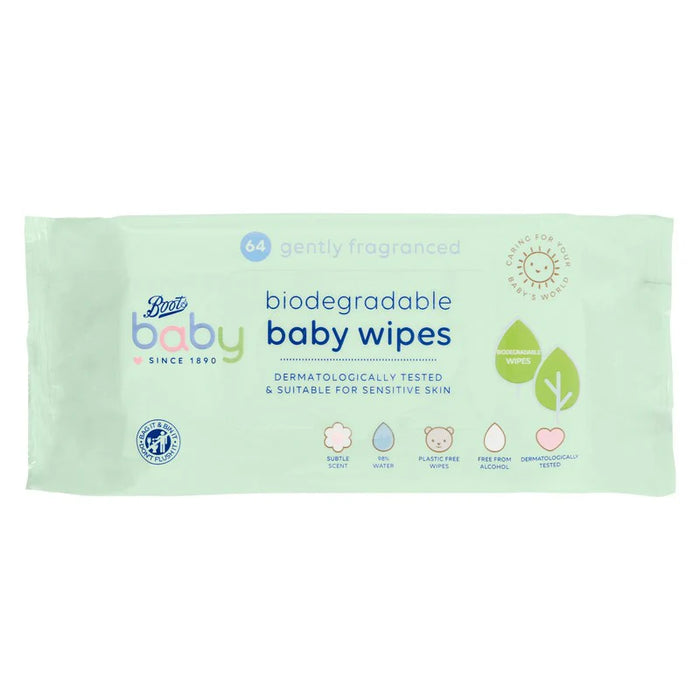 Boots Baby Biod Wipes Frag 64pk