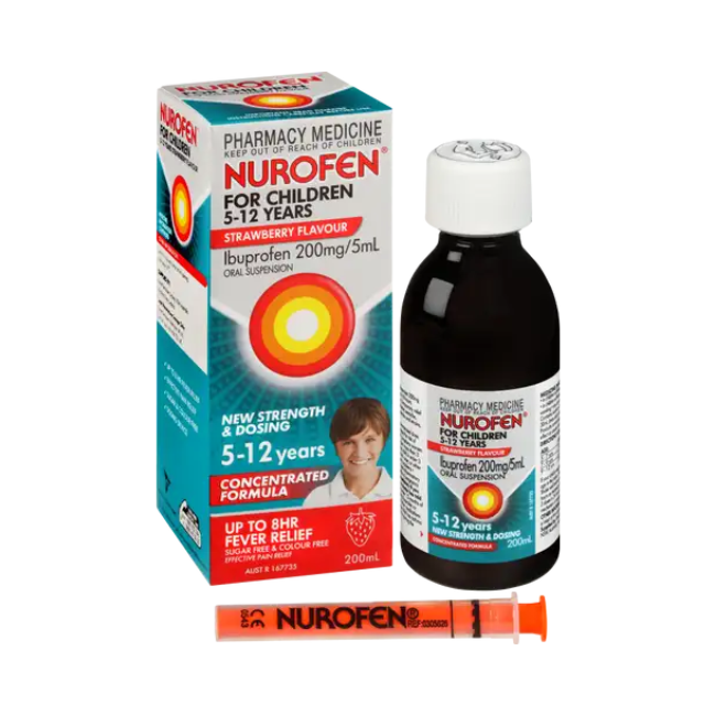 NUROFEN Child 5yr-12yr Strawberry 200ml