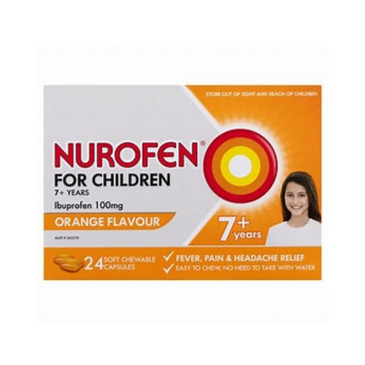 Nurofen for Children Soft Chewable Tablets Orange 24's