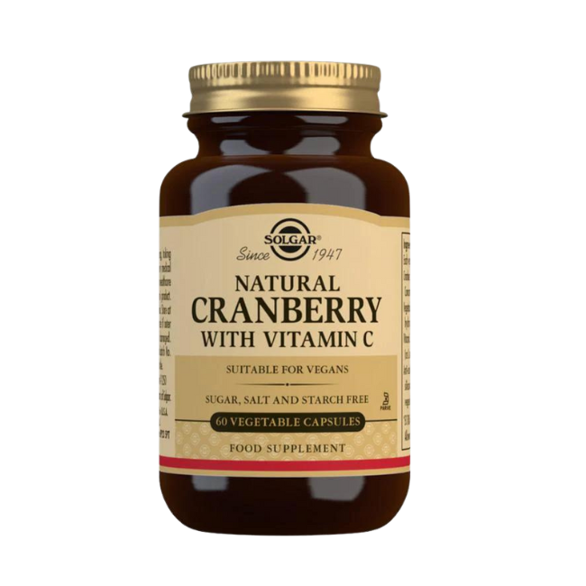 SOLGAR Natural Cranberry w Vit C 60pk