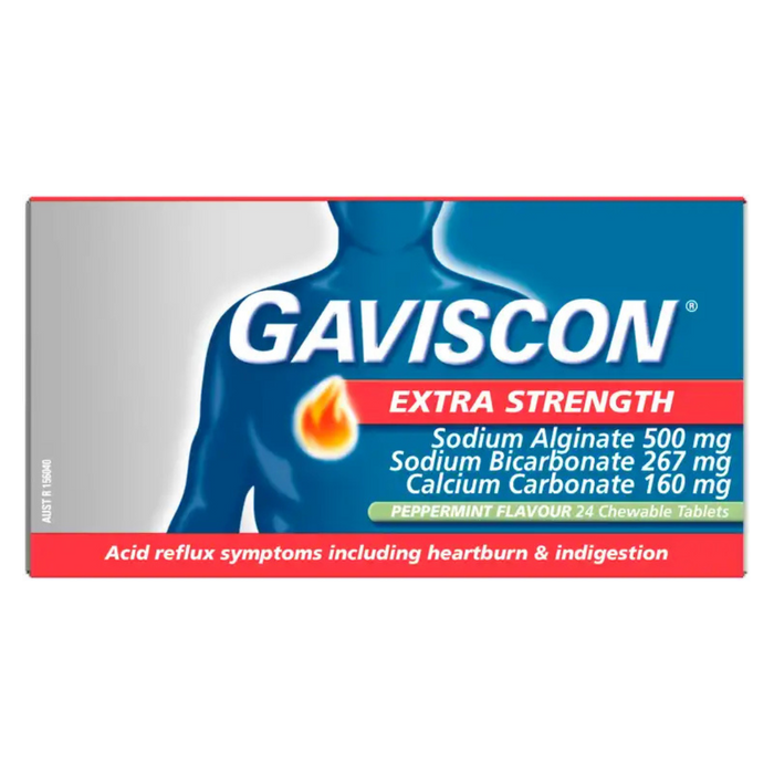 Gaviscon Extra Strength Peppermint Tablets 24s