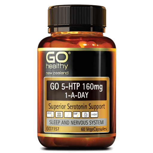Go Healthy Go 5HTP 160mg 1-A-Day 60 vege capsules