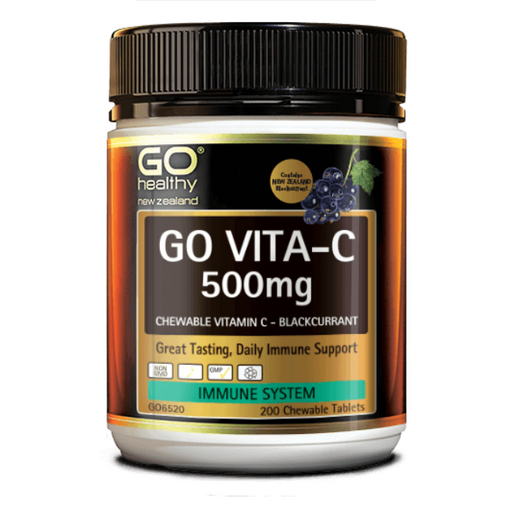 Go Healthy Vitamin C Blackcurrant 500mg 200's