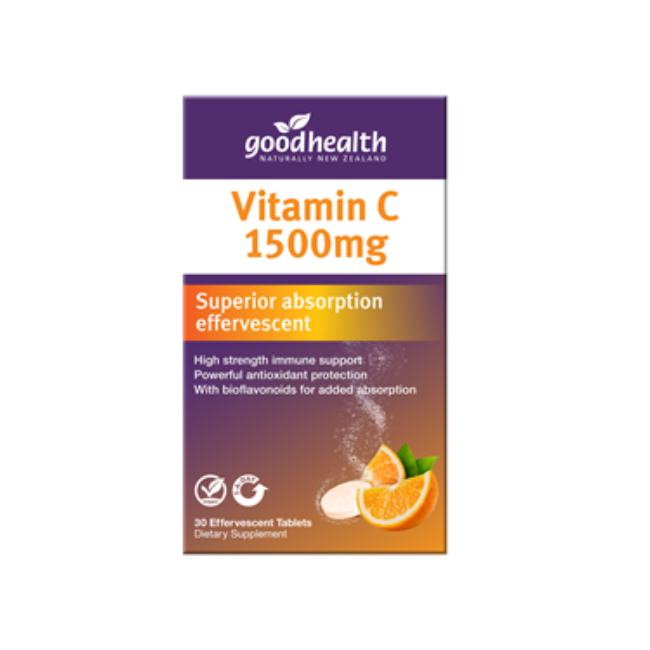 Good Health Vitamin C 1500mg Effervescent 30s