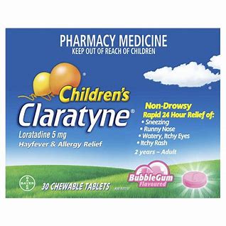 CLARATYNE Child Chewable B/Gum 30s