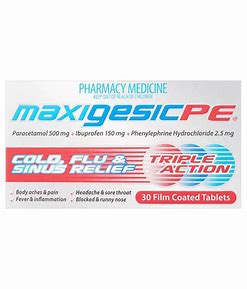 MAXIGESIC PE Cold Flu & Sinus Relf 30s