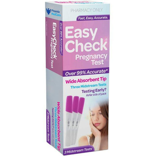 EASYCHECK Pregnancy Test 3 Pack Purple
