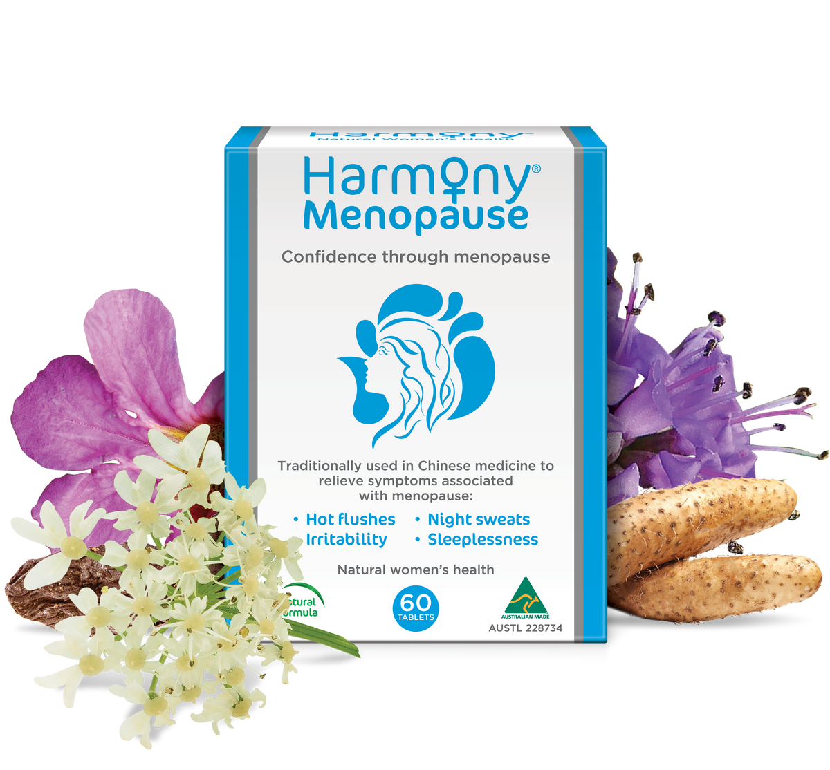 Harmony Menopause Formula 60 tablets — UnichemPharmacyNZ