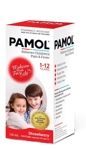 Pamol Suspension All Ages Colour Free Strawberry
